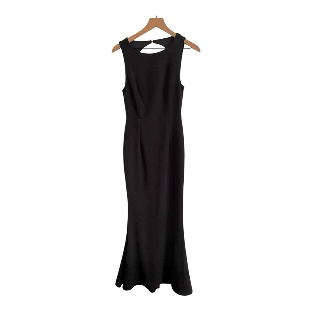 Lulus Black Sleeveless Mermaid Maxi Dress Open Back Size S